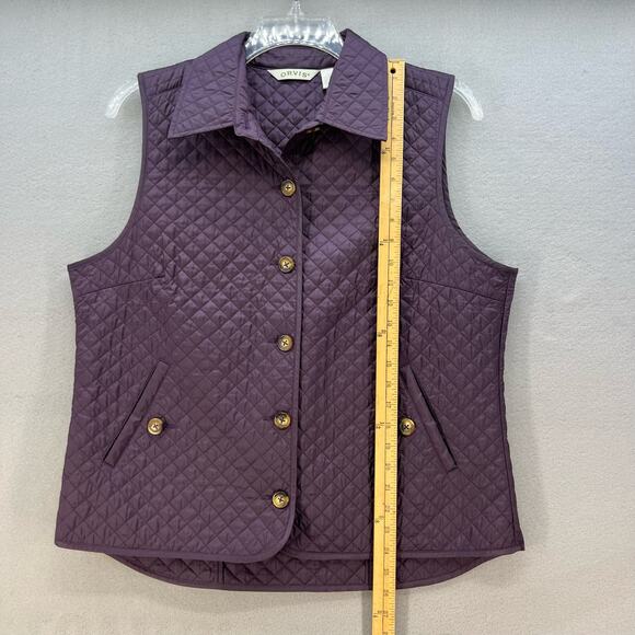Orvis Vest Women's Size L 14/15 Purple Diamond Quilted Vest Gorpcore Trekking - Picture 3 of 9